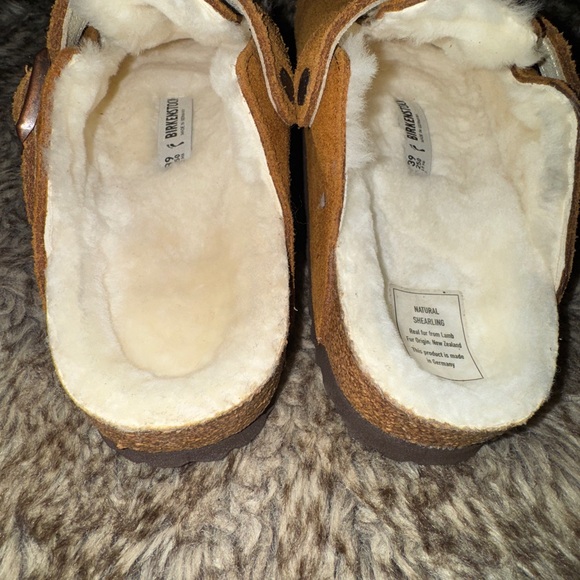 Birkenstock Boston shearling clogs - mink/ Tan Suede - Picture 2 of 7